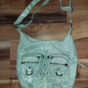 Massimo ivory green purse